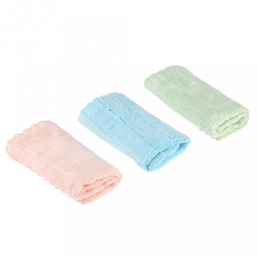 Салфетка для уборки 30х30см "Чистюля", микрофибра, набор 3шт (Китай)