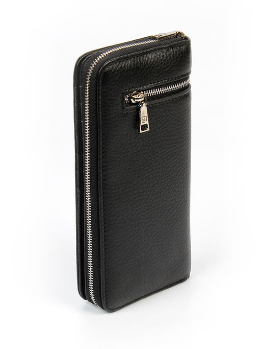 LACCOMA клатч 162-49-черный натуральная кожа