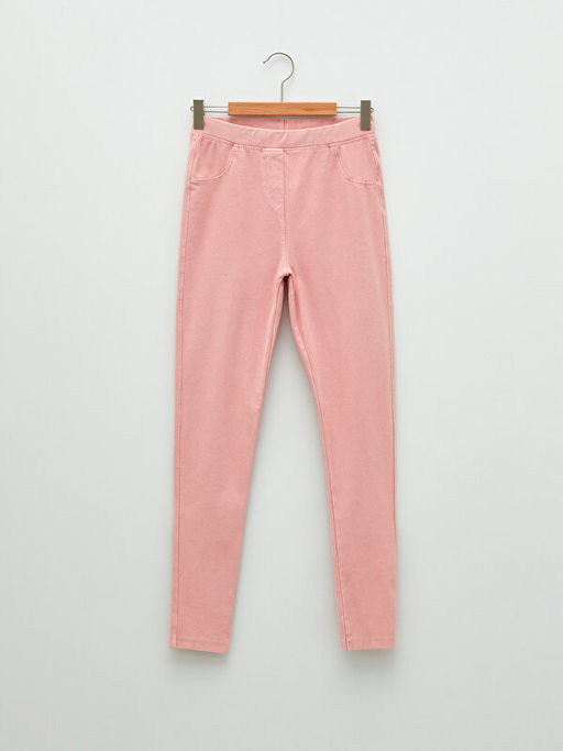 Beli Lastikli Basic K?z ?ocuk Uzun Tayt