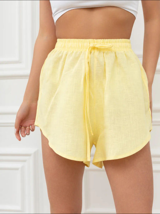 Шорты женские Лён-1 Белый - Modamica фото 25