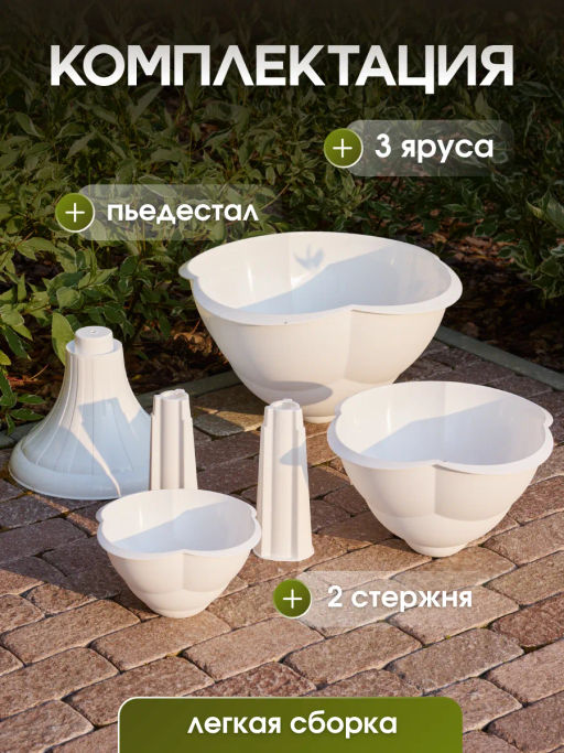 Кашпо 3-х ярусное Водопад Бр 8. 23, 24 - Бриг фото 12