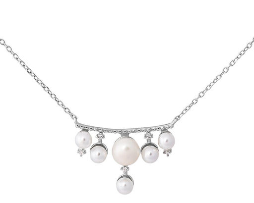 Колье, жемчуг , жемчуг swarovski, FYN-3368