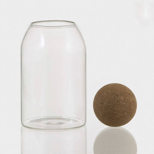 Банка для хранения сыпучих Эко. Шар, 800 мл, 918.5 см, с пробковой крышкой, стекло - Simaland фото 3