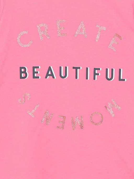 Bisiklet Yaka K?z ?ocuk Ti??rt - Waikiki фото 2