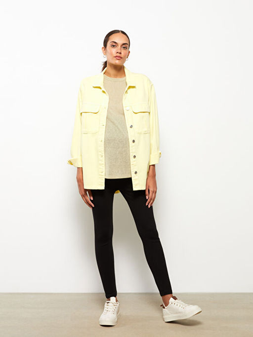 Beli Lastikli D?z Pamuklu Hamile Tayt