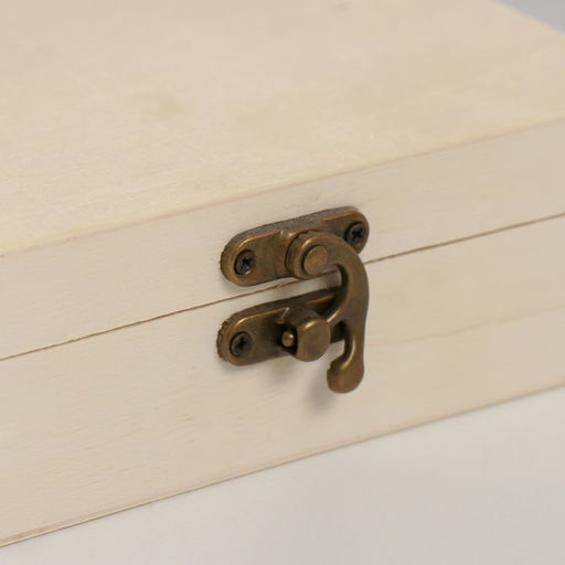 Шкатулка для росписи дерево «Прямоугольная», замок крючок, 15×10×5 см