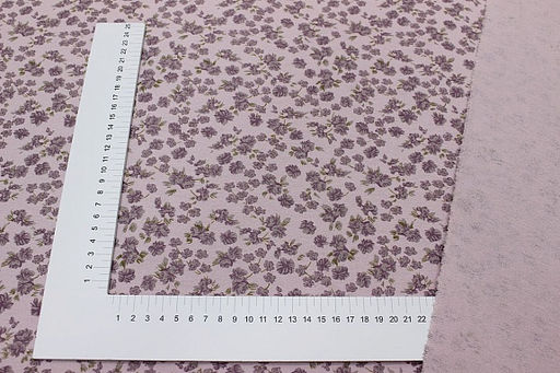 Теплый хлопок Элиса цв.бл.розово-сиреневый/сиреневый, ш.1.5м, хлопок-100%, 160гр/м.кв - Купава фото 4