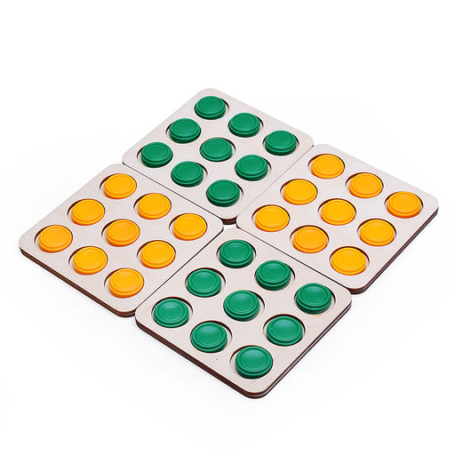 Настольная игра 15,5х15,5х5 "Пять шашек в ряд" дер.