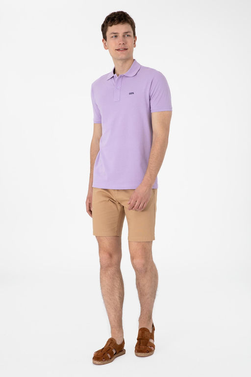 Erkek Regular Fit Polo Yaka Lila Basic Ti__rt Sepette S_rpriz _ndirim - U.s. polo assn фото 4