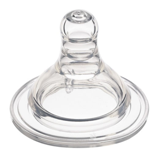 Соска на бутылочку M&B «Baby 1», антиколиковая, широкое горло Ø50 мм., от 3 мес., средний поток, 2 шт.