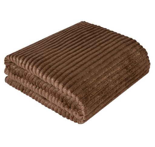 Покрывало Роскошь-шоколад/золото фланель жаккард 200*220 см. - Лен поволжья фото 2