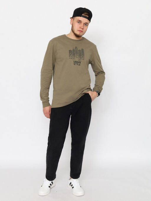 CRB wear/CWSM 60313-35 Джемпер мужской,хаки/Ex.Cherubino