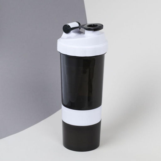 Бутылка/Шейкер СПАЙДЕР SHS-500 чёрно-белая, для спортивного питания 500ML/уп50 - Галеонтрейд фото 7