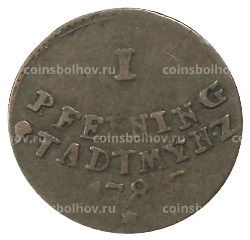 1 пфенниг 1786 года Германские государства  Аусбург