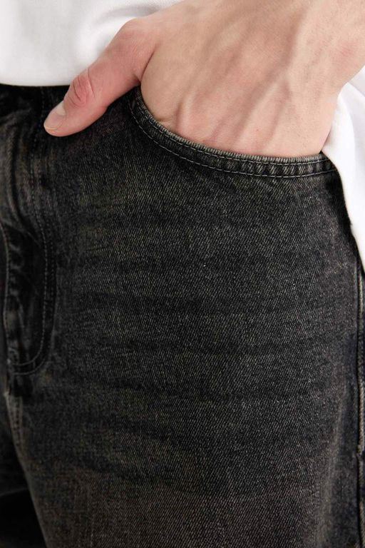 Широкие джинсовые брюки Baggy с нормальной талией и широкими штанинами - Defacto фото 6