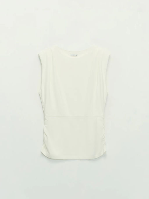 Футболка из вискозы с драпировкой / Zarina фото 7