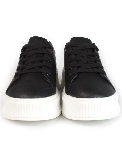 05-PDXL155-5 BLACK Кроссовки женские (натуральная кожа)