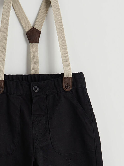 Ask?l? Pamuklu Erkek ?ocuk Pantolon