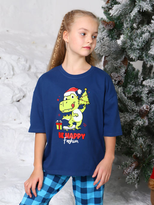 ДК014 Домашний костюм Динго (индиго) - Милаша фото 5