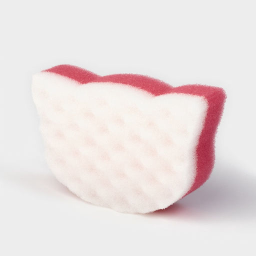 Губка для тела банная «Кот» 13,5×10×4 см, МИКС