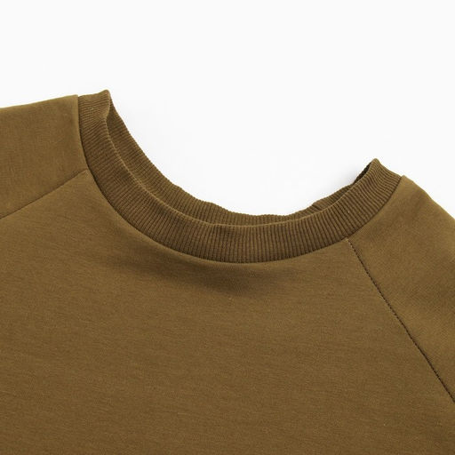 Костюм спортивный женский: футболка, шорты, MINAKU: Casual Collection, хаки, размер 44