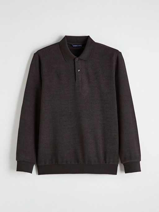 Polo Yaka Erkek Sweatshirt