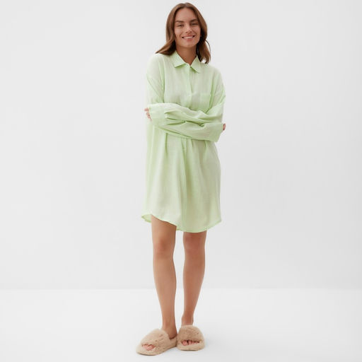 Сорочка женская KAFTAN Lime series, размер 52-54, зелёная