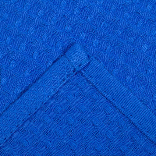 Набор кухонных полотенец Доляна, цвет электрик, 35х60см-2шт, 100% хл, вафля, 220 гр/м2  фото 4