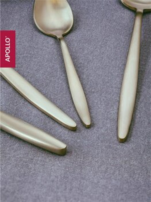 Набор столовых приборов APOLLO "Lungo matt Сhampagne" 16 пр.