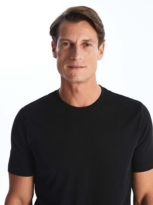 Bisiklet Yaka Penye Erkek Ti??rt