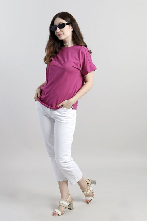 CRB wear/CSMW 60393-46 Футболка женская,фуксия/Ex.Cherubino  фото 2