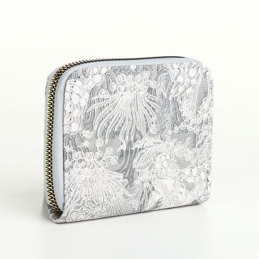 Кошелёк женский, на молнии, маленький, серый