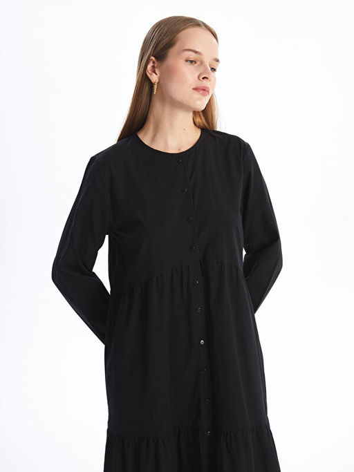 Bisiklet Yaka Elbise