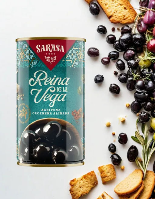 Оливки черные с косточкой Реина де ла Вега САРАСА, 0,37 (сараса) - Sarasa фото 5