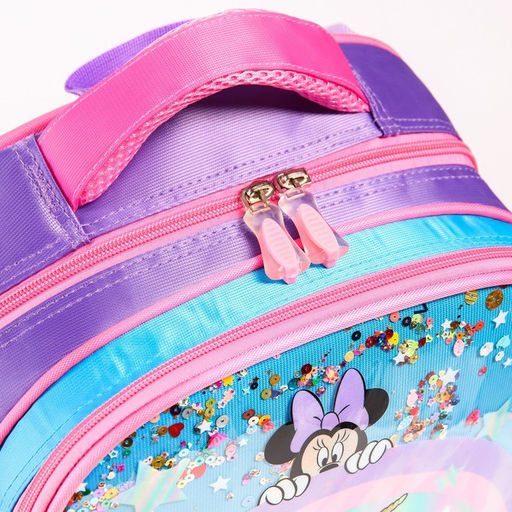 Рюкзак школьный для девочки, розовый, 39 см ? 30 см ? 14 см, Минни Маус и единорог - Disney фото 8