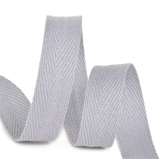 Лента-тесьма 20мм киперная 5,0г хлопок TBY.CT цв.S361 серый уп.5м