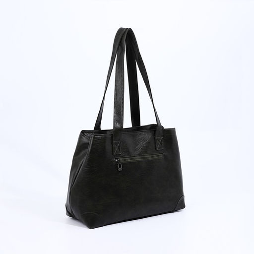 Сумка-мешок на молнии цвет зелёный - Simaland фото 2