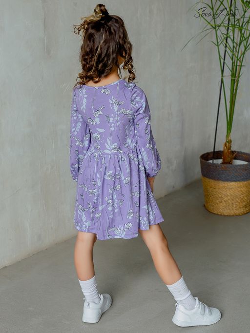 Платье Моана маки лаванда - Sovalina фото 4