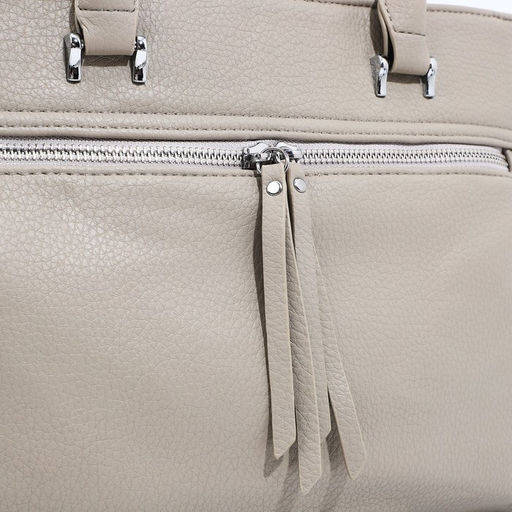 Сумка-тоут на молнии, 2 наружных кармана, цвет серый - Simaland фото 4