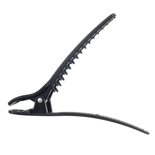 Dewal Зажим для волос уточка CL-35859, карбон, черный, 11,5 см, 6 шт.  фото 3