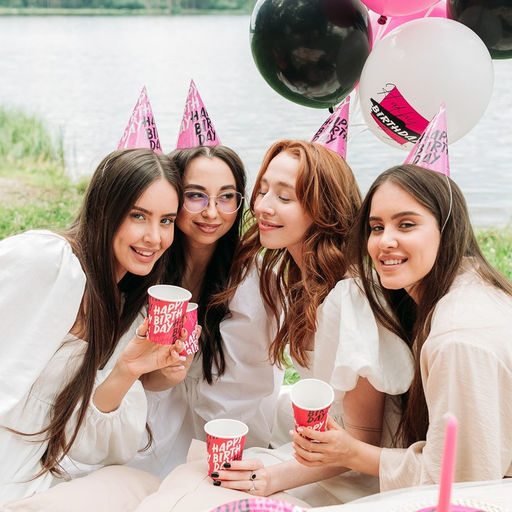 Цена за 10 шт. Стакан бумажный Happy Birthday, 250 мл - Страна карнавалия фото 9