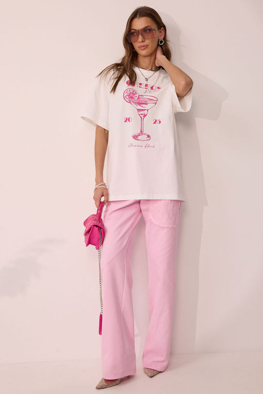 Футболка LYUSHe 4095 молоко  фото 4