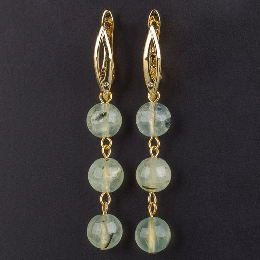 Серьги Пренит тройные (Африка)