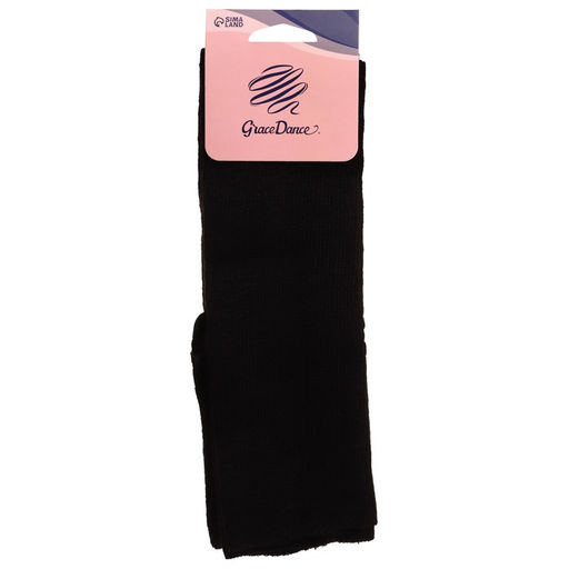 Гетры для гимнастики и танцев Grace Dance №1, длина 60 см, цвет чёрный