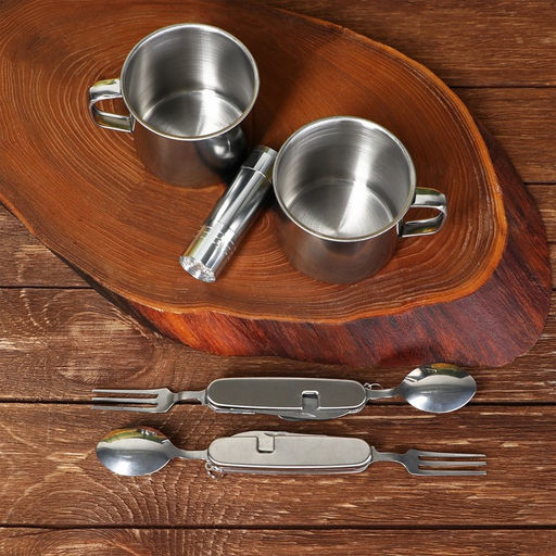 Подарочный набор посуды для похода Мужик, 7 предметов