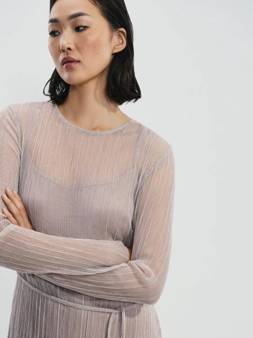 Платье миди с люрексом / Zarina