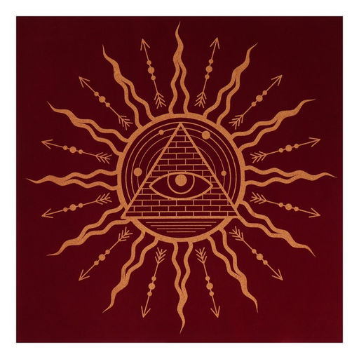 Скатерть для гадания бархатная Всевидящее око, 50х50 см, 16+ - Лас играс фото 2