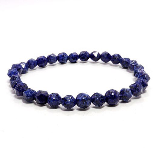 Браслет из камня 6мм с огранкой Лазурит привлвлекает удачу и стабильность