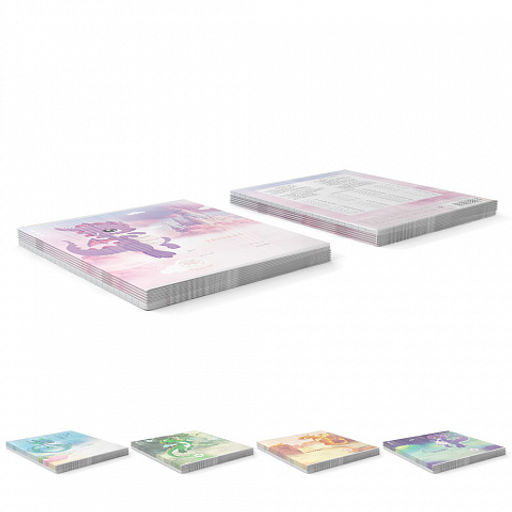 Цена за 10 шт. Тетрадь школьная ученическая ErichKrause Дракончики, 12 листов, клетка, выборочный УФ-лак с глиттером (в плёнке по 10 шт.)_MIX-PACK  фото 9