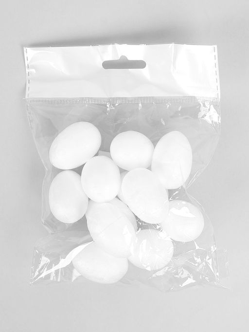 Яйцо из пенопласта (набор 12 шт.), размер 1 шт. 2.5?4